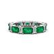 1 - Eriss 3.00 ctw Emerald Shape Emerald and Baguette Shape Lab Grown Diamond Women Eternity Band 