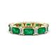 1 - Eriss 3.00 ctw Emerald Shape Emerald and Baguette Shape Lab Grown Diamond Women Eternity Band 