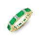 3 - Eriss 3.00 ctw Emerald Shape Emerald and Baguette Shape Lab Grown Diamond Women Eternity Band 