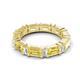 5 - Eriss 3.50 ctw Emerald Shape Yellow Sapphire and Baguette Shape Lab Grown Diamond Women Eternity Band 