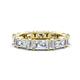 1 - Eriss 3.50 ctw Emerald and Baguette Shape Lab Grown Diamond Women Eternity Band 
