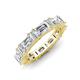 3 - Eriss 3.50 ctw Emerald and Baguette Shape Lab Grown Diamond Women Eternity Band 