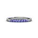 3 - Fiala 2.00 mm Tanzanite 7 Stone Wedding Band 