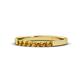 1 - Fiala 2.00 mm Citrine 7 Stone Wedding Band 