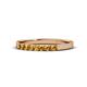 1 - Fiala 2.00 mm Citrine 7 Stone Wedding Band 