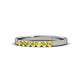 1 - Fiala 2.00 mm Yellow Sapphire 7 Stone Wedding Band 
