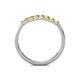 6 - Fiala 2.00 mm Yellow Sapphire 7 Stone Wedding Band 