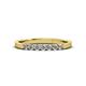 3 - Fiala 2.00 mm Lab Grown Diamond 7 Stone Wedding Band 