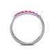 6 - Fiala 2.40 mm Pink Sapphire 7 Stone Wedding Band 