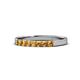 1 - Fiala 2.40 mm Citrine 7 Stone Wedding Band 