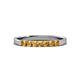 3 - Fiala 2.40 mm Citrine 7 Stone Wedding Band 