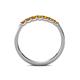 6 - Fiala 2.40 mm Citrine 7 Stone Wedding Band 