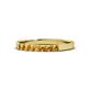 1 - Fiala 2.40 mm Citrine 7 Stone Wedding Band 