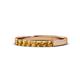 1 - Fiala 2.40 mm Citrine 7 Stone Wedding Band 