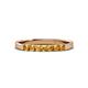 3 - Fiala 2.40 mm Citrine 7 Stone Wedding Band 