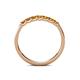 6 - Fiala 2.40 mm Citrine 7 Stone Wedding Band 
