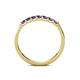 6 - Fiala 2.40 mm Iolite 7 Stone Wedding Band 
