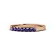 1 - Fiala 2.40 mm Iolite 7 Stone Wedding Band 