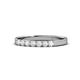 1 - Fiala 2.40 mm White Sapphire 7 Stone Wedding Band 