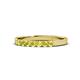 1 - Fiala 2.40 mm Yellow Diamond 7 Stone Wedding Band 