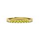 3 - Fiala 2.40 mm Yellow Diamond 7 Stone Wedding Band 