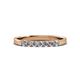 3 - Fiala 2.40 mm Lab Grown Diamond 7 Stone Wedding Band 