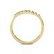 5 - Fiala 2.00 mm Yellow Sapphire and Diamond 7 Stone Wedding Band 