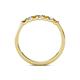 5 - Fiala 2.00 mm Citrine and Lab Grown Diamond 7 Stone Wedding Band 