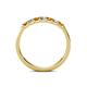 5 - Fiala 2.40 mm Citrine and Lab Grown Diamond 7 Stone Wedding Band 