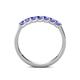 6 - Fiala 2.70 mm Tanzanite 7 Stone Wedding Band 