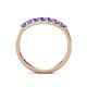 6 - Fiala 2.70 mm Tanzanite 7 Stone Wedding Band 