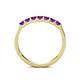 6 - Fiala 2.70 mm Amethyst 7 Stone Wedding Band 