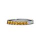 1 - Fiala 2.70 mm Citrine 7 Stone Wedding Band 