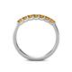 6 - Fiala 2.70 mm Citrine 7 Stone Wedding Band 