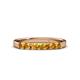 3 - Fiala 2.70 mm Citrine 7 Stone Wedding Band 