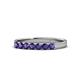 1 - Fiala 2.70 mm Iolite 7 Stone Wedding Band 