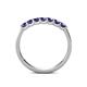 6 - Fiala 2.70 mm Iolite 7 Stone Wedding Band 