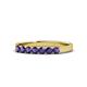 1 - Fiala 2.70 mm Iolite 7 Stone Wedding Band 