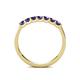 6 - Fiala 2.70 mm Iolite 7 Stone Wedding Band 