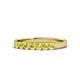 1 - Fiala 2.70 mm Yellow Sapphire 7 Stone Wedding Band 