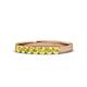 1 - Fiala 2.70 mm Yellow Sapphire 7 Stone Wedding Band 