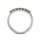 6 - Fiala 2.70 mm Smoky Quartz 7 Stone Wedding Band 
