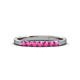 3 - Fiala 2.00 mm Pink Sapphire 7 Stone Wedding Band 
