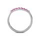6 - Fiala 2.00 mm Pink Sapphire 7 Stone Wedding Band 