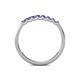 6 - Fiala 2.00 mm Tanzanite 7 Stone Wedding Band 