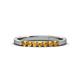 3 - Fiala 2.00 mm Citrine 7 Stone Wedding Band 
