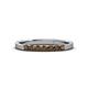 3 - Fiala 2.00 mm Smoky Quartz 7 Stone Wedding Band 