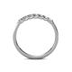 6 - Fiala 2.40 mm Diamond 7 Stone Wedding Band 