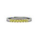 3 - Fiala 2.40 mm Yellow Sapphire 7 Stone Wedding Band 