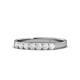 1 - Fiala 2.70 mm White Sapphire 7 Stone Wedding Band 